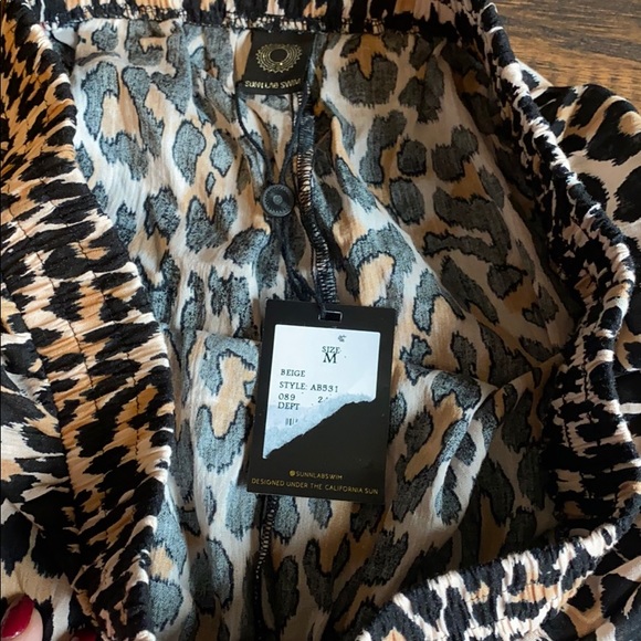 Sun Lab Swim NWT Cheetah Medium Pants - Picture 4 of 5